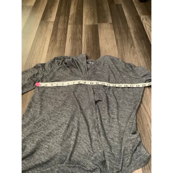 Reebok Women's Jacket Size Small Activewear Hooded Handkerchief Hem Open Style - Picture 5 of 5